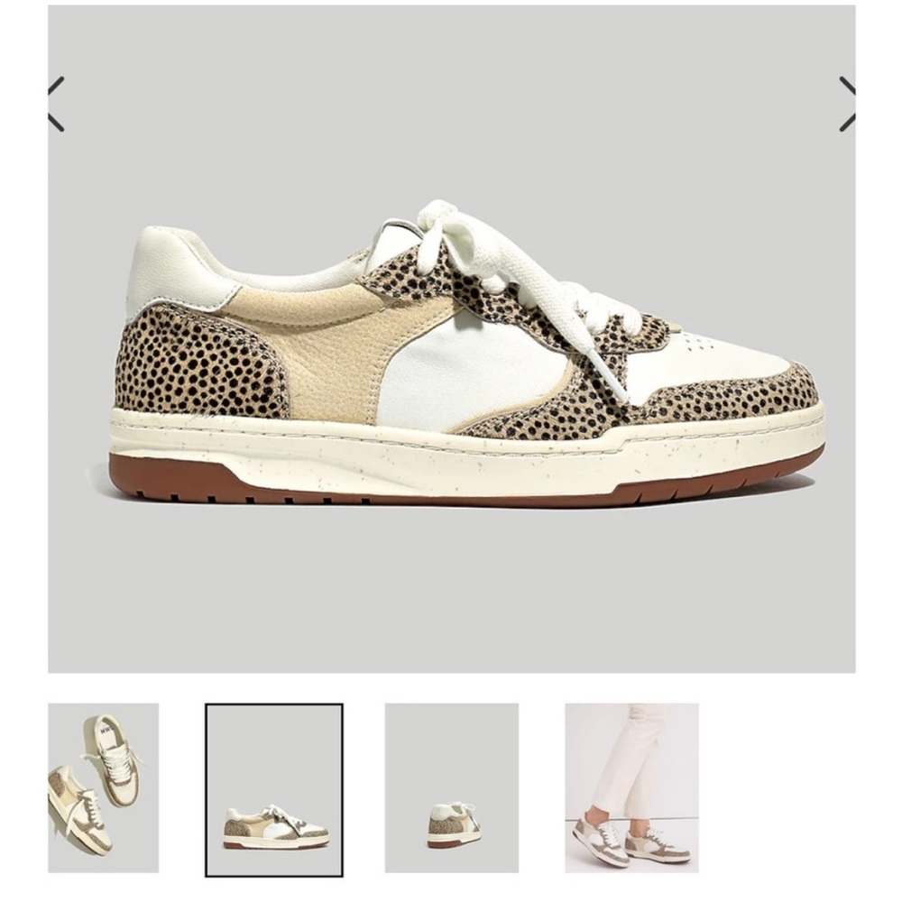 Madewell court sneakers in spotted calf hair - Picture 2 of 5